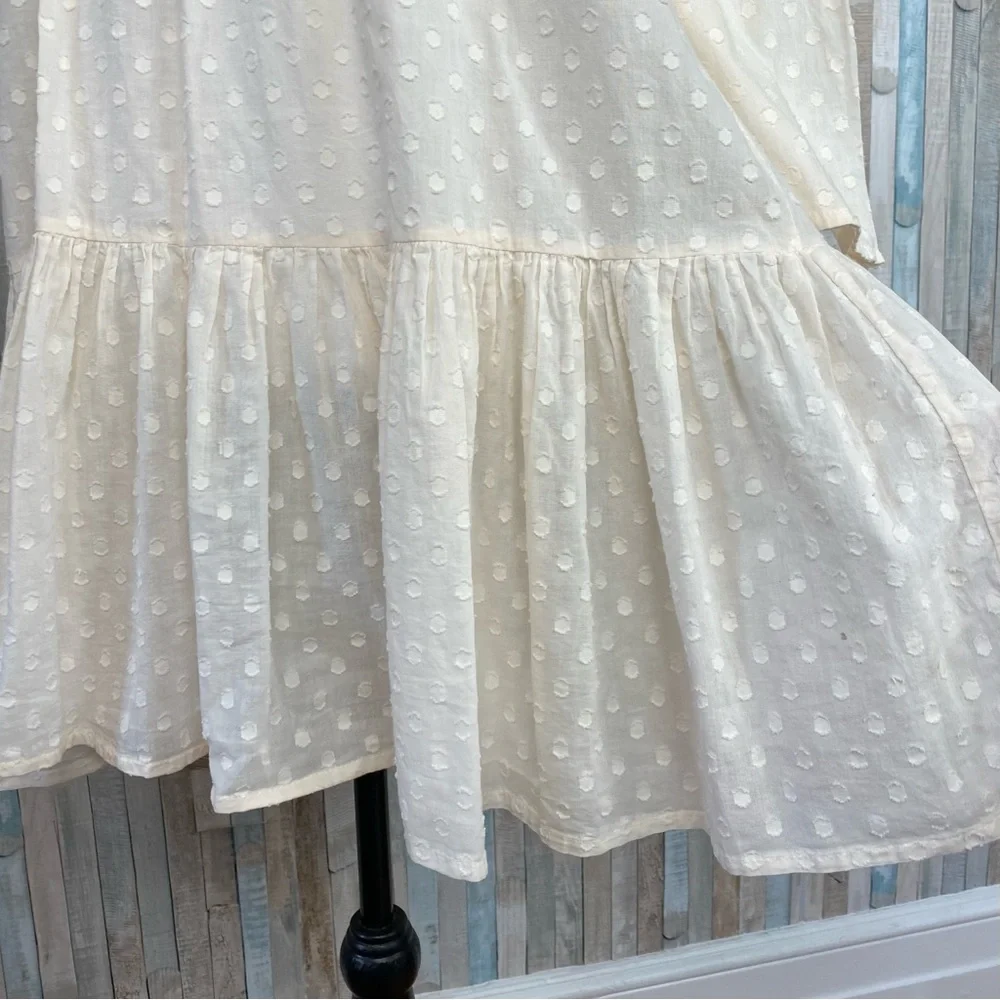 Emerson Fry XS India Collection Layla Swiss Dot Mini Tunic Dress Organic Boho - Picture 6 of 15